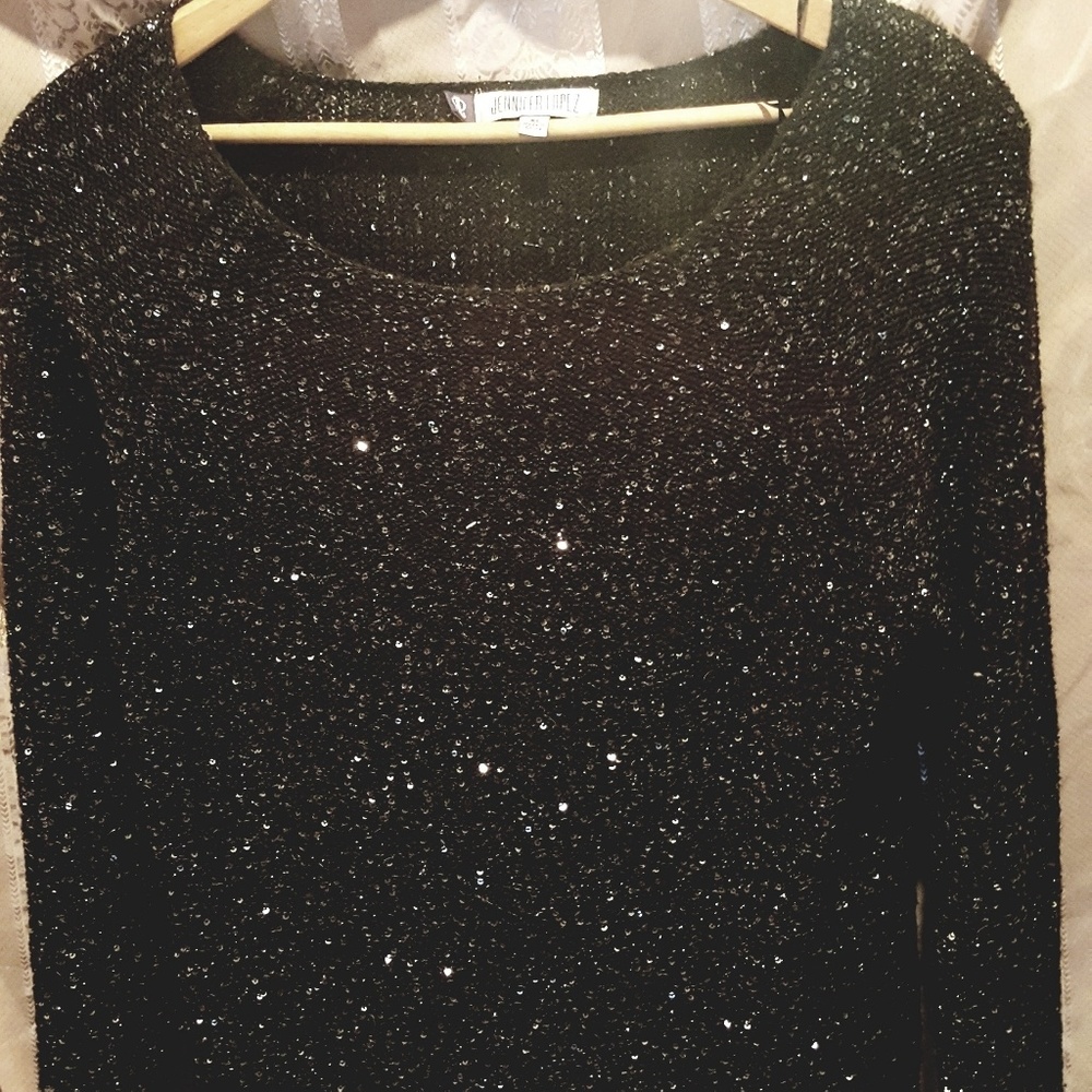 Black sparkles Jennifer Lopez size XL